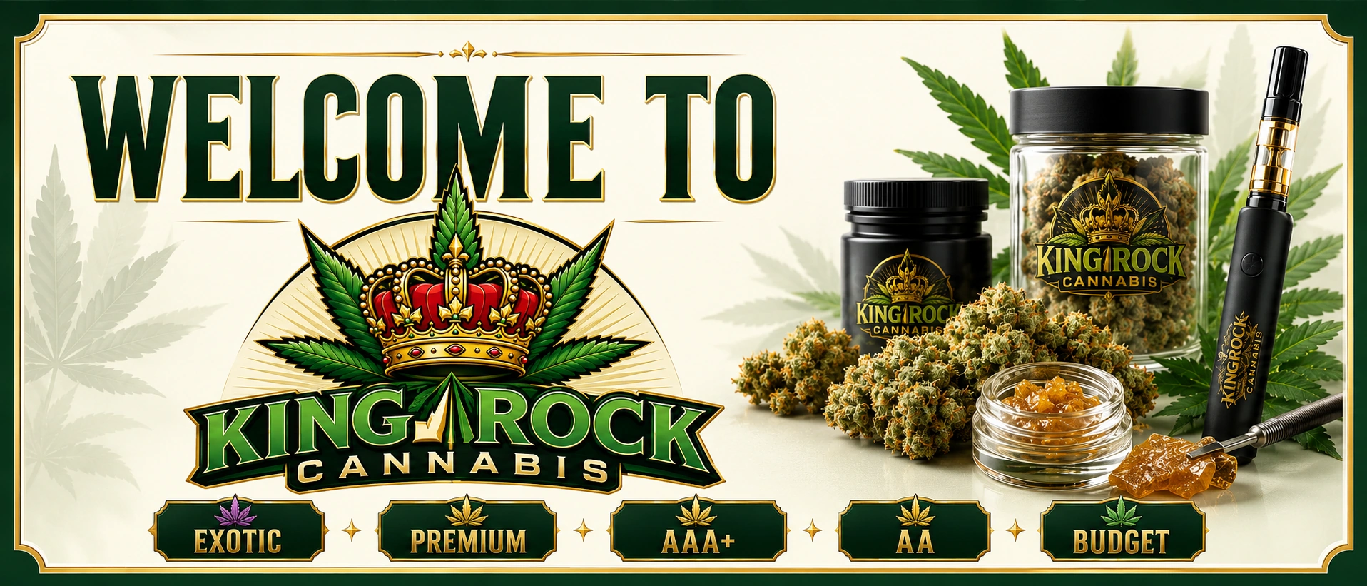 Welcome to King Rock — Premium Toronto Cannabis Dispensary